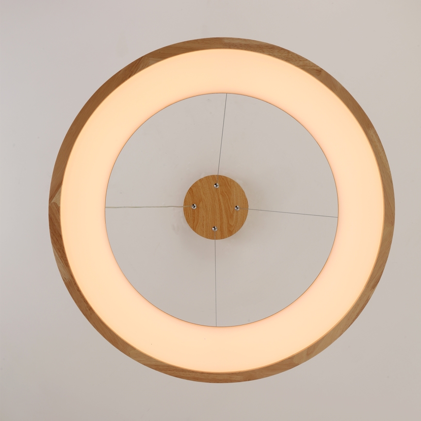 Brilagi - LED-Pendelleuchte an Kabel FALCON WOOD LED/40W/230V 3000/4000/6000K Ø 60 cm Holz