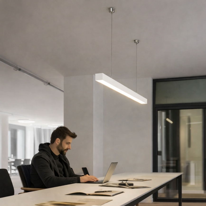 Brilagi - LED Pendelleuchte FULLDAY LED/20/30/40W/230V 2700/4000/6000K 120 cm weiß