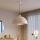 Brilagi - LED-Pendelleuchte METALO an Kabel 1x E27/40W/230V Ø 60 cm beige/kupferfarben