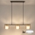 Brilagi - LED Pendelleuchte mit Kabel AURA LUX 3xGX53/30W/230V schwarz/gold