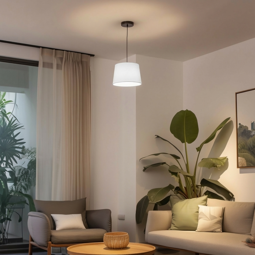 Brilagi - LED-Pendelleuchte mit Kabel CERIA 1xE27/40W/230V Ø 30 cm weiß