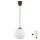 Brilagi - LED-Pendelleuchte mit Kabel RETRO GLASS 1xE27/60W/230V Durchmesser 15 cm braun/weiß