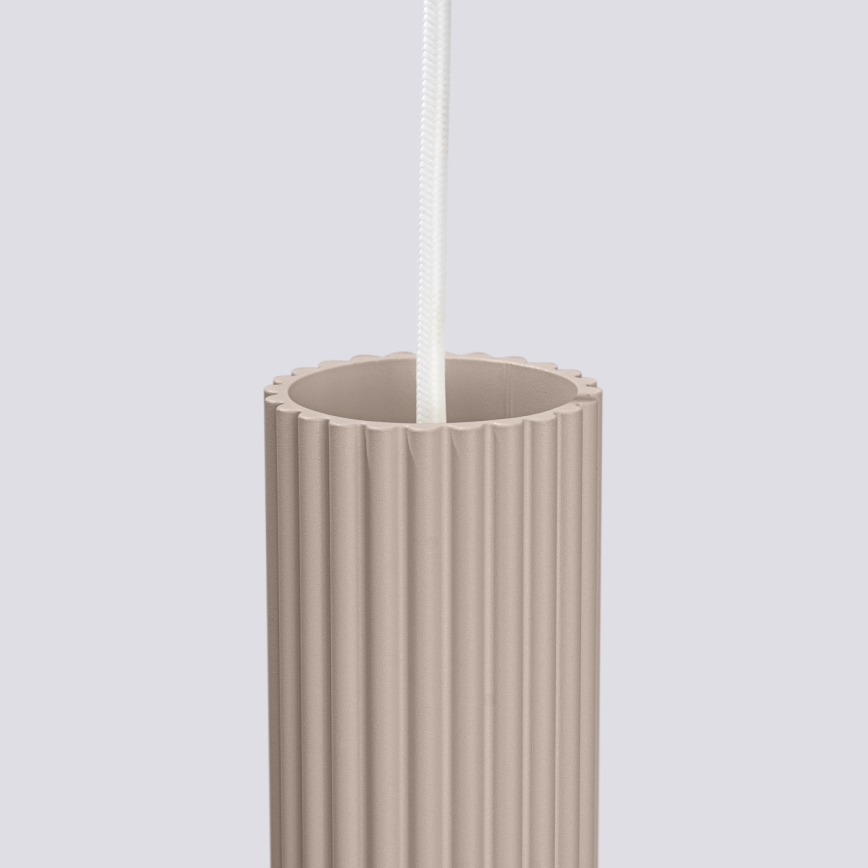 Brilagi - LED-Pendelleuchte mit Kabelaufhängung CRESTO 3xGU10/10W/230V taupe