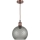 Brilagi - LED-Pendelleuchte mit Kabelaufhängung RETRO GLASS 1xE27/60W/230V Ø 25 cm weiß/rauchgrau