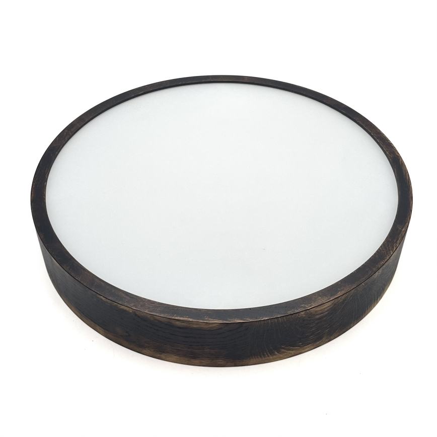 Brilagi - LED-Pendelleuchte mit Seilaufhängung CARVALHO SMOKEY 3xE27/60W/230V Eiche Ø 47,5 cm