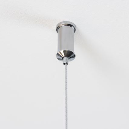 Brilagi - LED-Pendelleuchte mit Seilaufhängung MILLA 15xG9/3W/230V schwarz/chrom/weiß