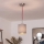 Brilagi - LED-Pendelleuchte mit Seilaufhängung NUBILA 1xE27/60W/230V Ø 14 cm rot/grau