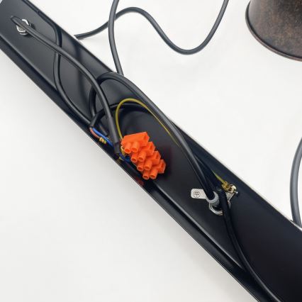 Brilagi - LED-Pendelleuchte mit Seilaufhängung RIDDY 4xE27/60W/230V Kupfer/Patina