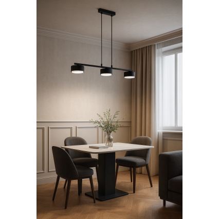 Brilagi - LED-Pendelleuchte MONO mit Kabelaufhängung 3xGX53/30W/230V schwarz