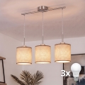 Brilagi - LED-Pendelleuchte NUBILA mit Kabel 3xE27/60W/230V braun