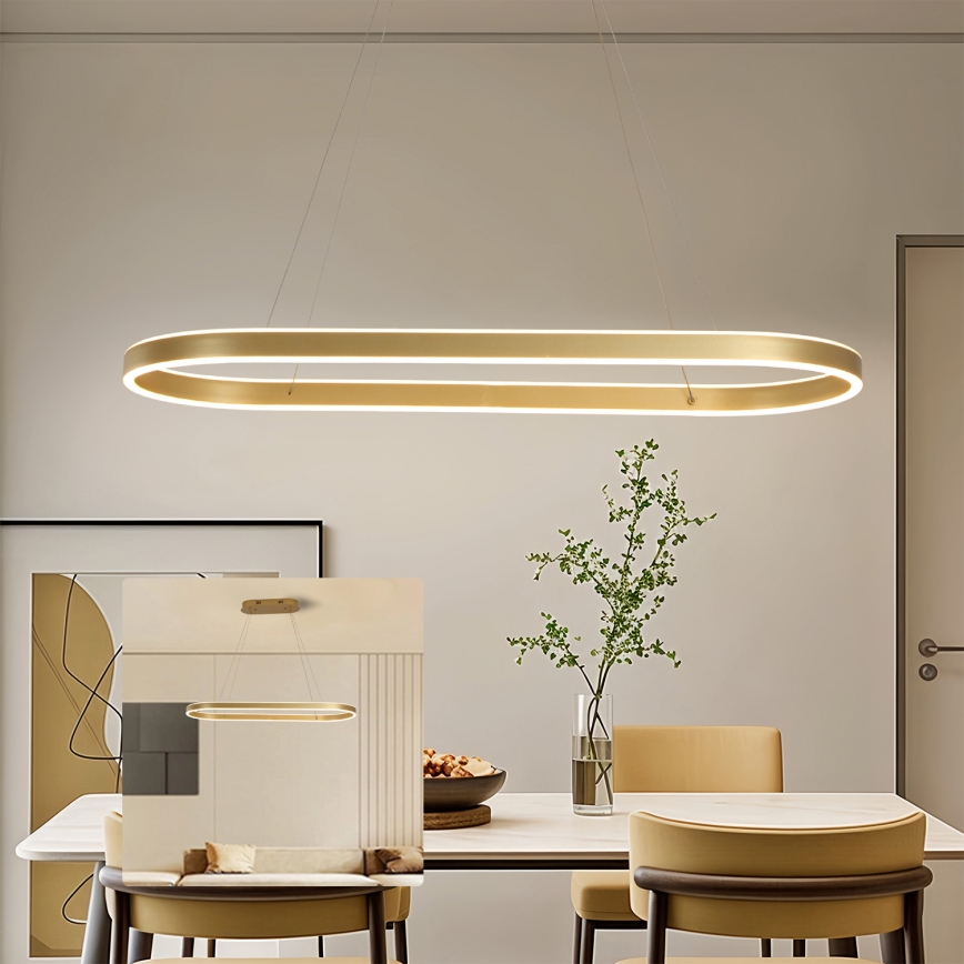 Brilagi - LED-Pendelleuchte PONDIE LED/44W/230V 80x30 cm in Gold