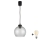 Brilagi - LED-Pendelleuchte RETRO GLASS an Kabel 1xE27/60W/230V Ø 25 cm schwarz/rauchgrau
