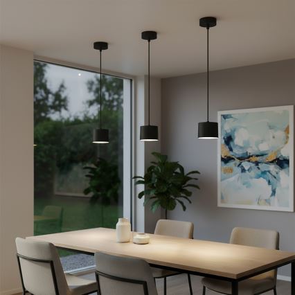 BRILAGI - LED Pendelleuchte STRIPY an Kabel 1xGX53/15W/230V pr. 82 mm schwarz