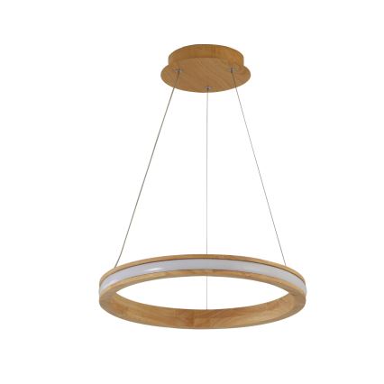 Brilagi - LED-Pendelleuchte UMEA WOOD an Seil, LED/30W/230V, Ø 40 cm, Holz