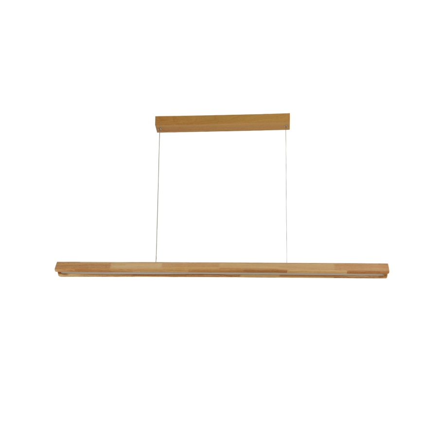 Brilagi - LED-Pendelleuchte UMEA WOOD an Stahlseil, LED/30W/230V, 120 cm, Holz