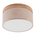 Brilagi - LED Plafoniera BELLADONNA 1xE27/15W/230V beige/quercia