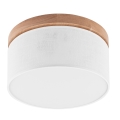Brilagi - LED Plafoniera BELLADONNA 1xE27/15W/230V diametro 30 cm bianco/quercia