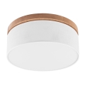 Brilagi - LED Plafoniera BELLADONNA 2xE27/15W/230V diametro 40 cm bianco/quercia
