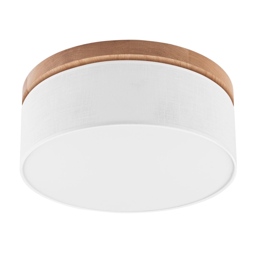 Brilagi - LED Plafoniera BELLADONNA 2xE27/15W/230V diametro 40 cm bianco/quercia