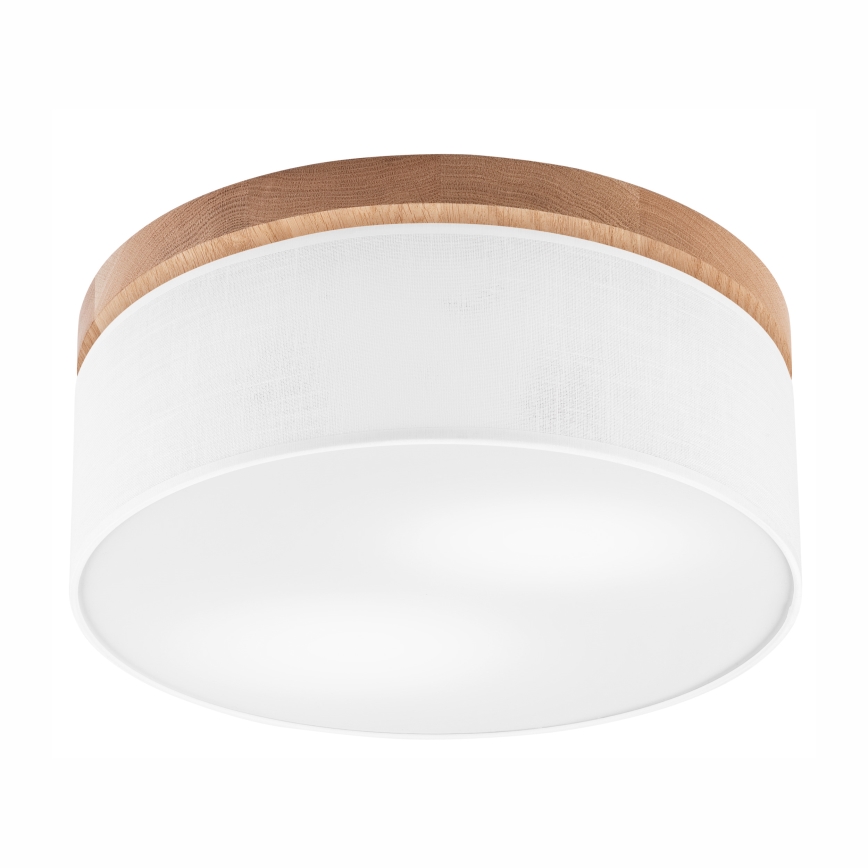 Brilagi - LED Plafoniera BELLADONNA 2xE27/15W/230V diametro 40 cm bianco/quercia