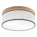 Brilagi - LED Plafoniera BELLADONNA 2xE27/15W/230V diametro 40 cm bianco/quercia