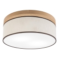 Brilagi - LED Plafoniera BELLADONNA 2xE27/15W/230V diametro 40 cm color crema/quercia