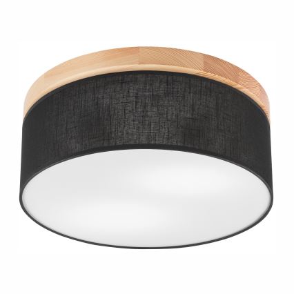 Brilagi - LED Plafoniera BELLADONNA 2xE27/15W/230V nero/pino