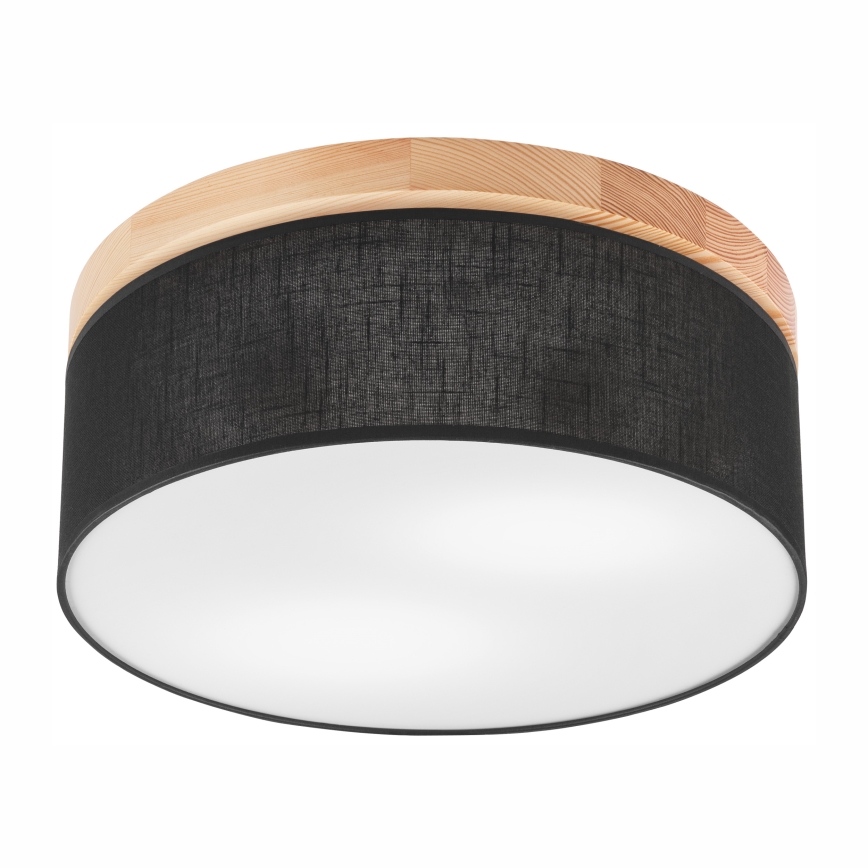 Brilagi - LED Plafoniera BELLADONNA 2xE27/15W/230V nero/pino