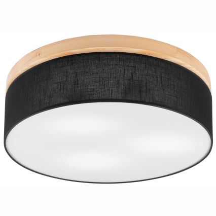 Brilagi - LED Plafoniera BELLADONNA 3xE27/15W/230V nero/pino