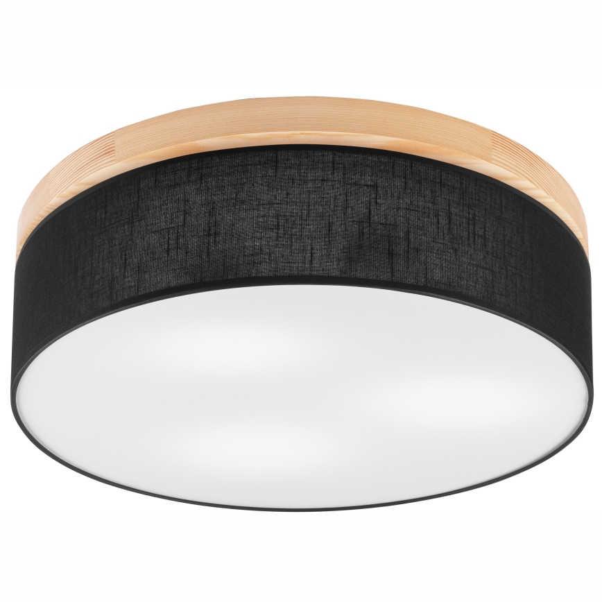 Brilagi - LED Plafoniera BELLADONNA 3xE27/15W/230V nero/pino