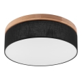 Brilagi - LED Plafoniera BELLADONNA 3xE27/15W/230V nero/quercia