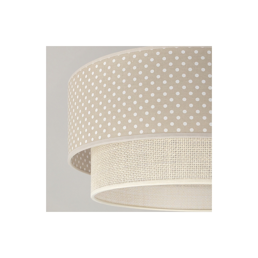 Brilagi - Lampada da soffitto LED BOHO BOBO 1xE27/60W/230V Ø 40 cm a pois beige/crema
