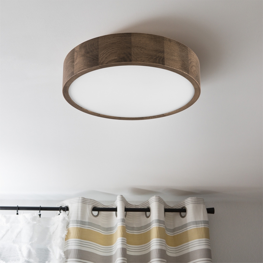 Brilagi - LED Plafoniera CARVALHO 2xE27/60W/230V quercia diametro 37 cm
