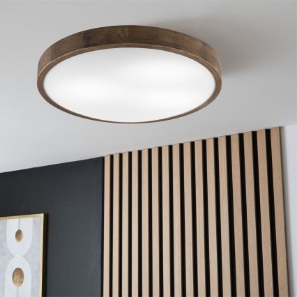 Brilagi - LED Plafoniera CARVALHO SLIM 3xE27/60W/230V quercia diametro 47 cm