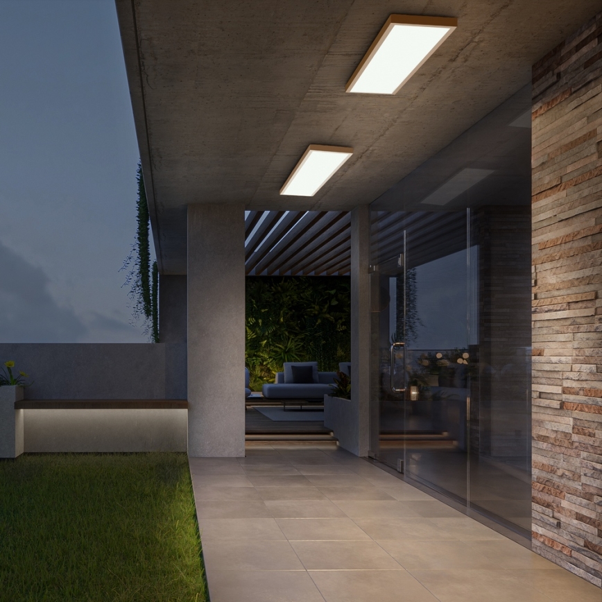 Brilagi - Plafoniera da soffitto per bagno FRAME LED/50W/230V 120x30 cm IP44 beige