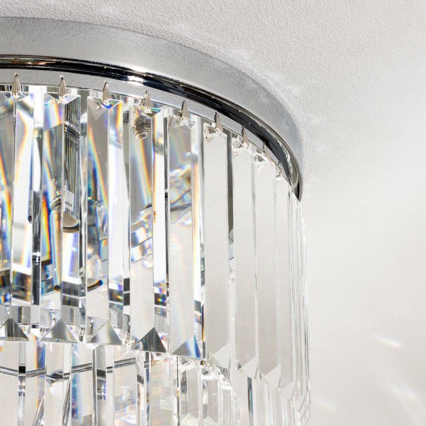 Brilagi - LED Plafoniera di cristallo MOZART 5xE14/40W/230V cromo lucido