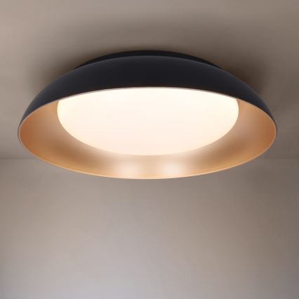 Brilagi - Plafoniera da soffitto dimmerabile ALVA LED/48W/230V 3000-6500K Ø 51 cm nera + telecomando