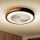 Brilagi - LED Plafoniera dimmerabile con ventilatore LED/30W/230V 3000-6500K nero/quercia + telecomando
