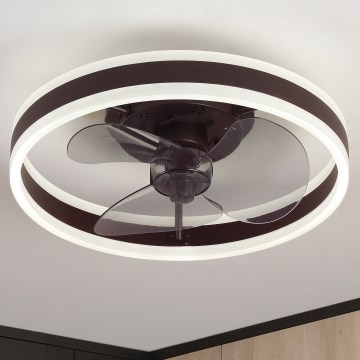 Brilagi - LED Plafoniera dimmerabile con ventilatore LED/30W/230V 3000-6500K nero + telecomando