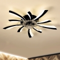 Brilagi - LED Plafoniera dimmerabile con ventilatore LED/50W/230V 3000-6500K nero + telecomando