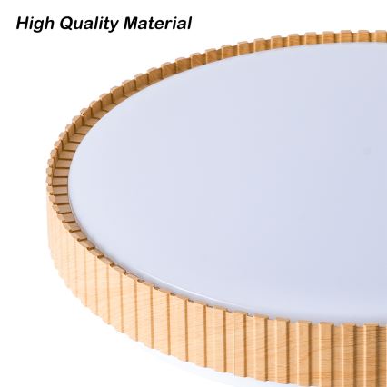 Brilagi - Plafoniera dimmerabile a LED CORVO LED/72W/230V 3000-6000K finitura in legno Ø 50 cm + telecomando