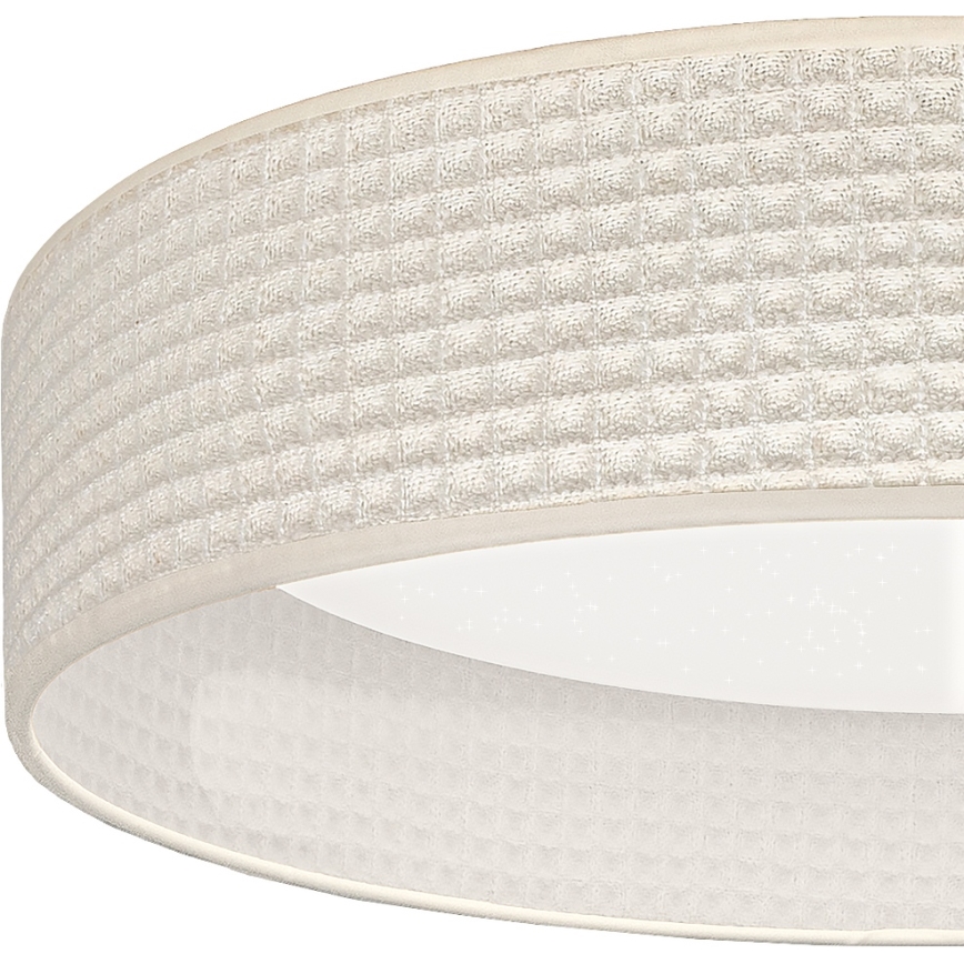 Brilagi - Plafoniera dimmerabile a LED VELVET SMARTIX STARS LED/36W/230V 3000-6000K Ø 55 cm crema Wi-Fi Tuya Beacon + telecomando