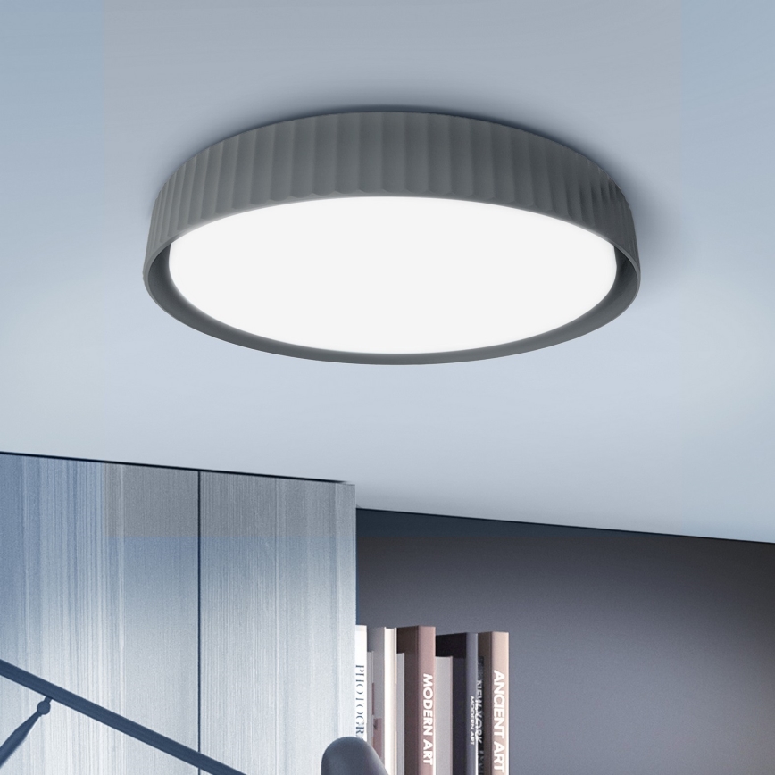Brilagi - Plafoniera LED dimmerabile LUCIA LED/60W/230V 3000-6500K Ø 59 cm grigia + telecomando