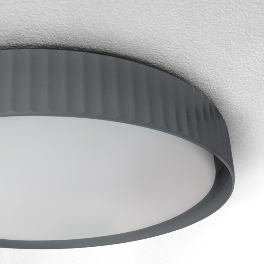 Brilagi - Plafoniera LED dimmerabile LUCIA LED/60W/230V 3000-6500K Ø 59 cm grigia + telecomando