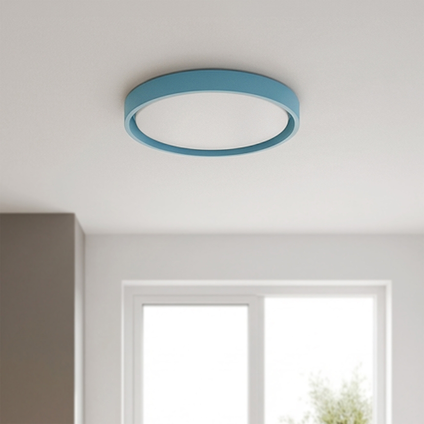 Brilagi - Plafoniera LED dimmerabile MATTEO LED/48W/230V 3000–6500K Ø 41 cm turchese + telecomando