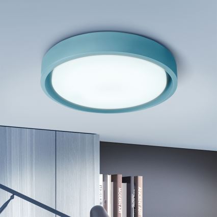 Brilagi - Plafoniera LED dimmerabile MATTEO LED/48W/230V 3000–6500K Ø 41 cm turchese + telecomando