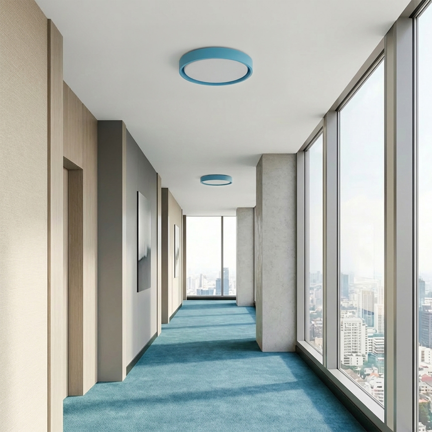 Brilagi - Plafoniera LED dimmerabile MATTEO LED/48W/230V 3000–6500K Ø 41 cm turchese + telecomando