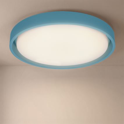 Brilagi - Plafoniera LED dimmerabile MATTEO LED/48W/230V 3000–6500K Ø 41 cm turchese + telecomando