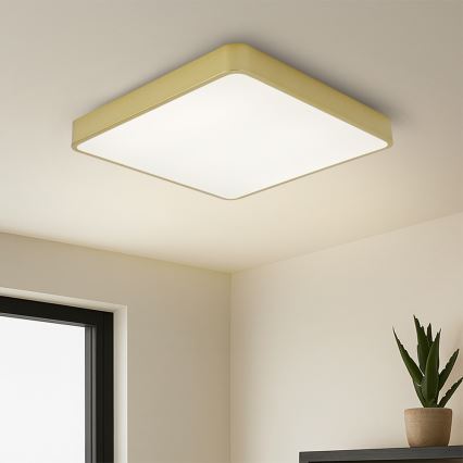 Brilagi - Plafoniera dimmerabile a LED POOL LED/48W/230V 3000–6000K 50x50 cm dorata + telecomando