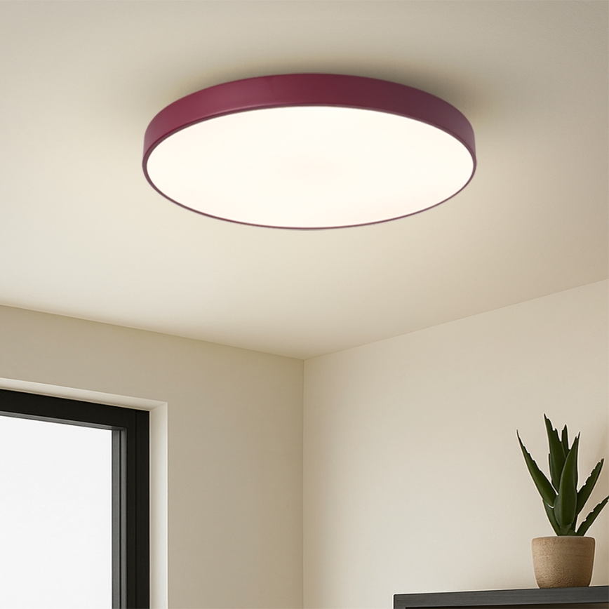 Brilagi - Plafoniera LED dimmerabile POOL LED/60W/230V 3000-6000K Ø 50 cm bordeaux + telecomando